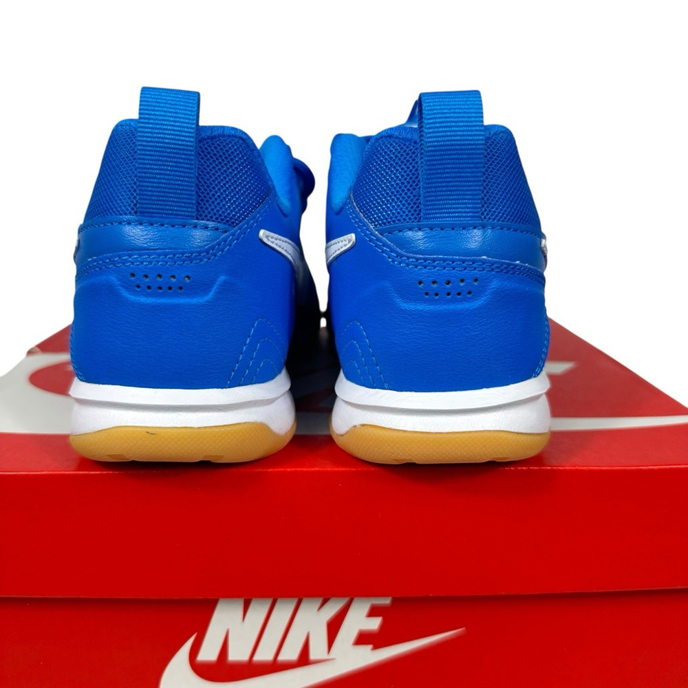 Nike GATO GS Photo Blue Gum Kids Youth 4Y Indoor Soccer Shoes HV9596-400 Blue - Picture 5 of 12